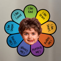 I Am Kind I Am Smart I Am Grateful - Personalized Photo Magnet