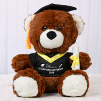 I Am More Proud Of You Than You Will Ever Know - Personalized Graduation Teddy Bear With Photo