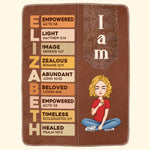 I Am Name Letter In Bible - Personalized Blanket