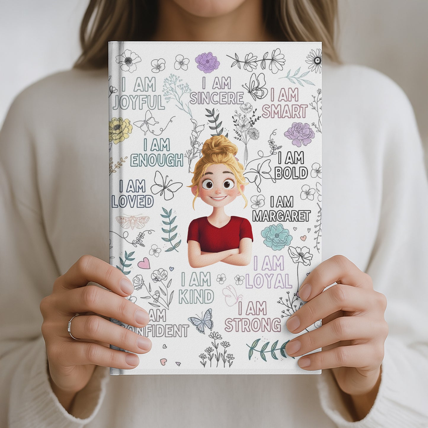 I Am Positive Affirmations - Personalized Hardcover Journal