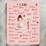 I Am Sensual, Bold, Radiant, Fierce, Strong - Personalized Blanket