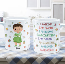 I Am Smart, Brave - Personalized Mug