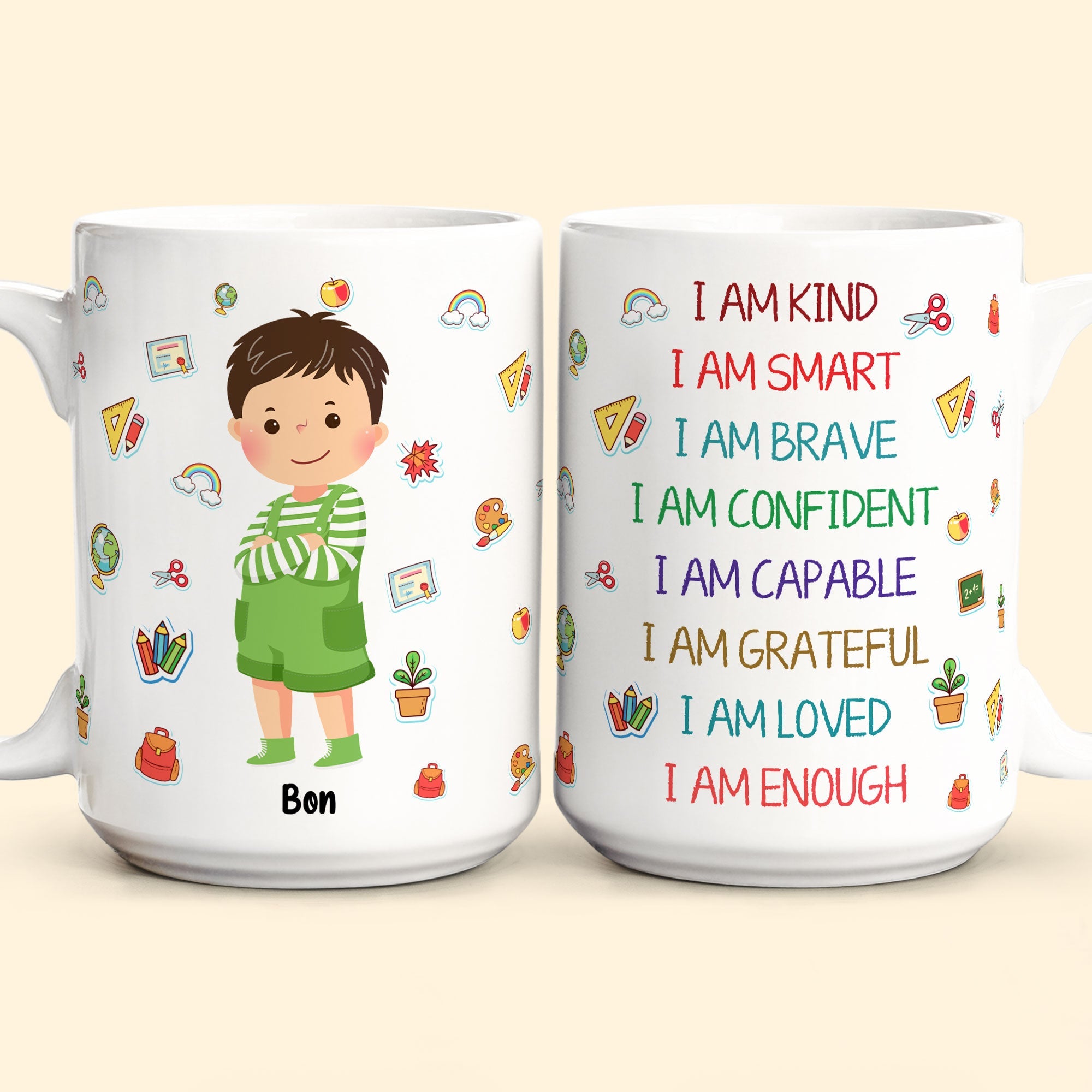 I Am Smart, Brave - Personalized Mug