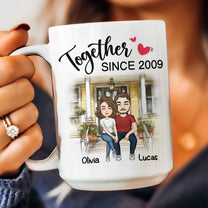 I Am So Happy I Swiped Right Couples - Personalized Mug