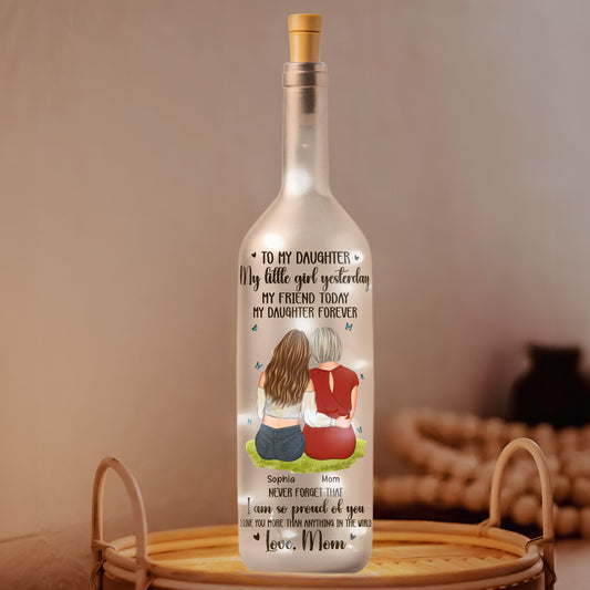 I Am So Proud Of You Gift For Daughter Son - Personalized Bottle Lamp