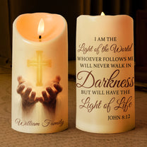 I Am The Light Of The World - Personalized LED Candle