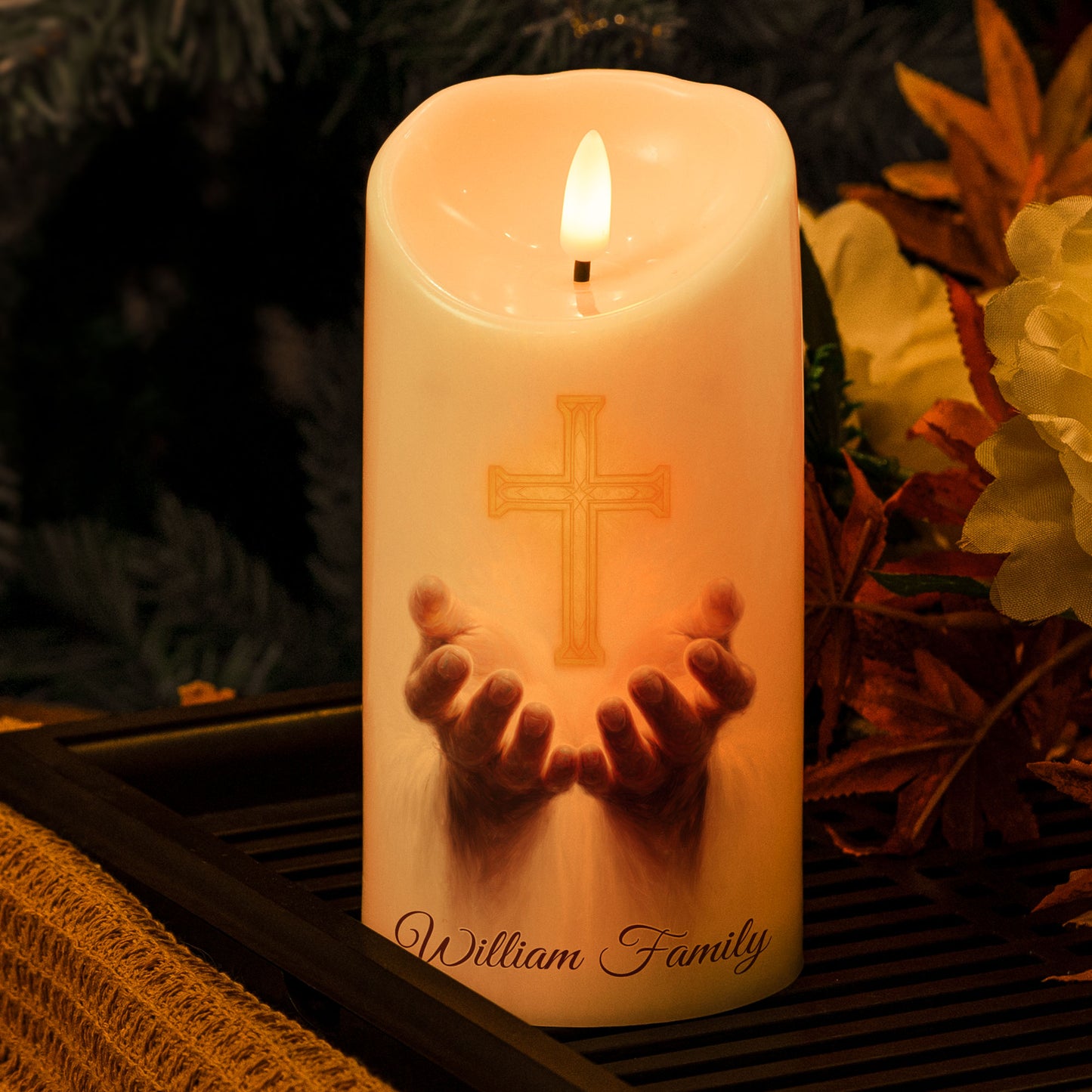 I Am The Light Of The World - Personalized LED Candle