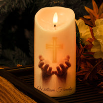 I Am The Light Of The World - Personalized LED Candle