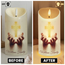 I Am The Light Of The World - Personalized LED Candle