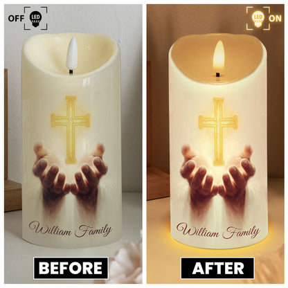 I Am The Light Of The World - Personalized LED Candle