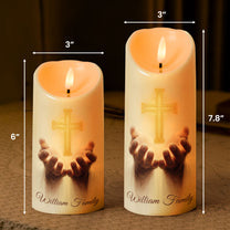 I Am The Light Of The World - Personalized LED Candle