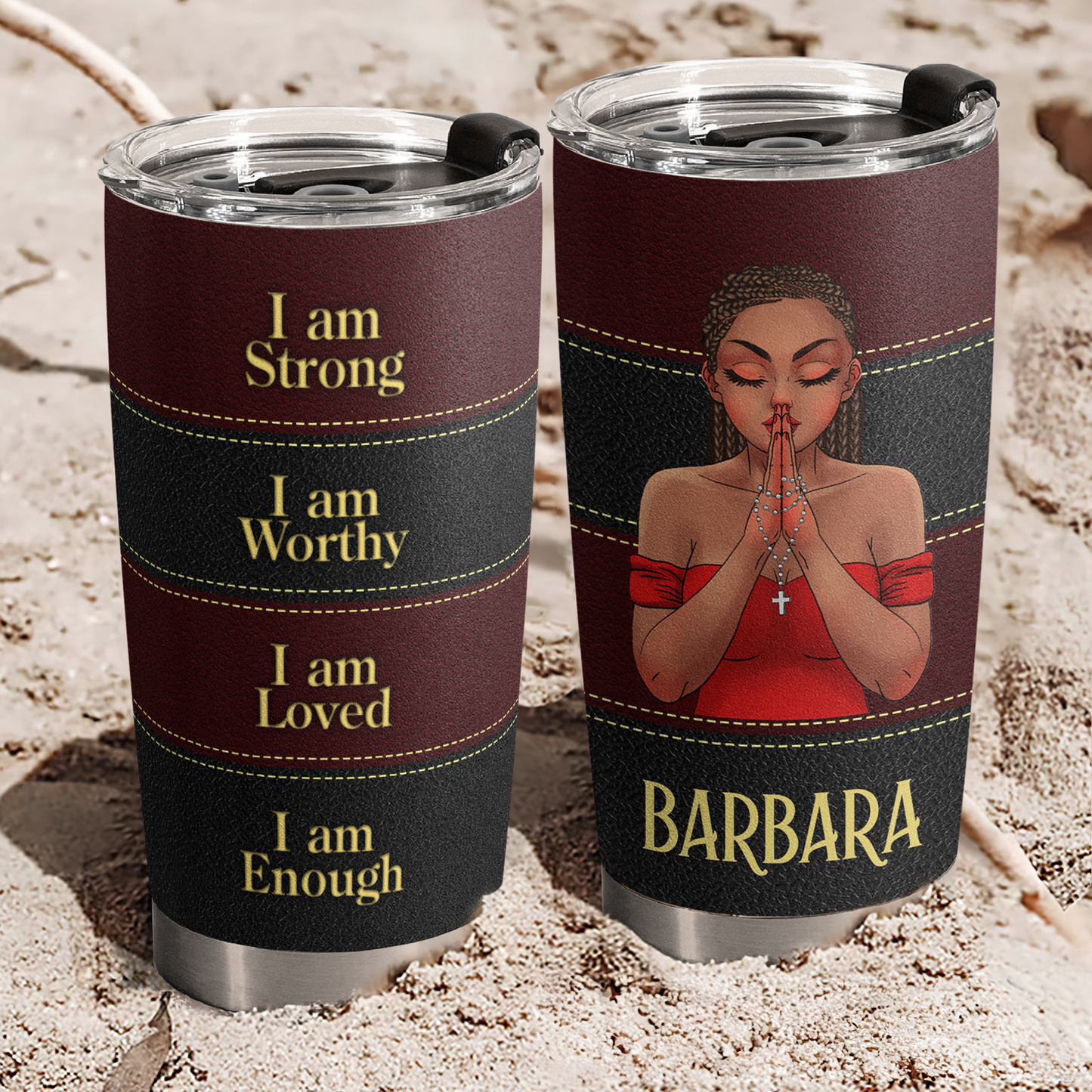 I Am Worthy - Personalized Tumbler Cup