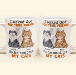 I Asked God For A True Friend - Personalized Mug