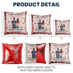 I Adore You And Love Every Part Of You - Custom Sequin Pillow
