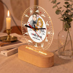I F Love You Either Way Works - Spicy Couple Gifts For Date Night - Personalized Acrylic Desk Clock Light