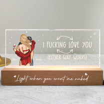 I F*cking Love You - Personalized LED Night Light