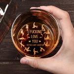 I F*Cking Love You Either Way Works - Personalized Whiskey Glass With Photo