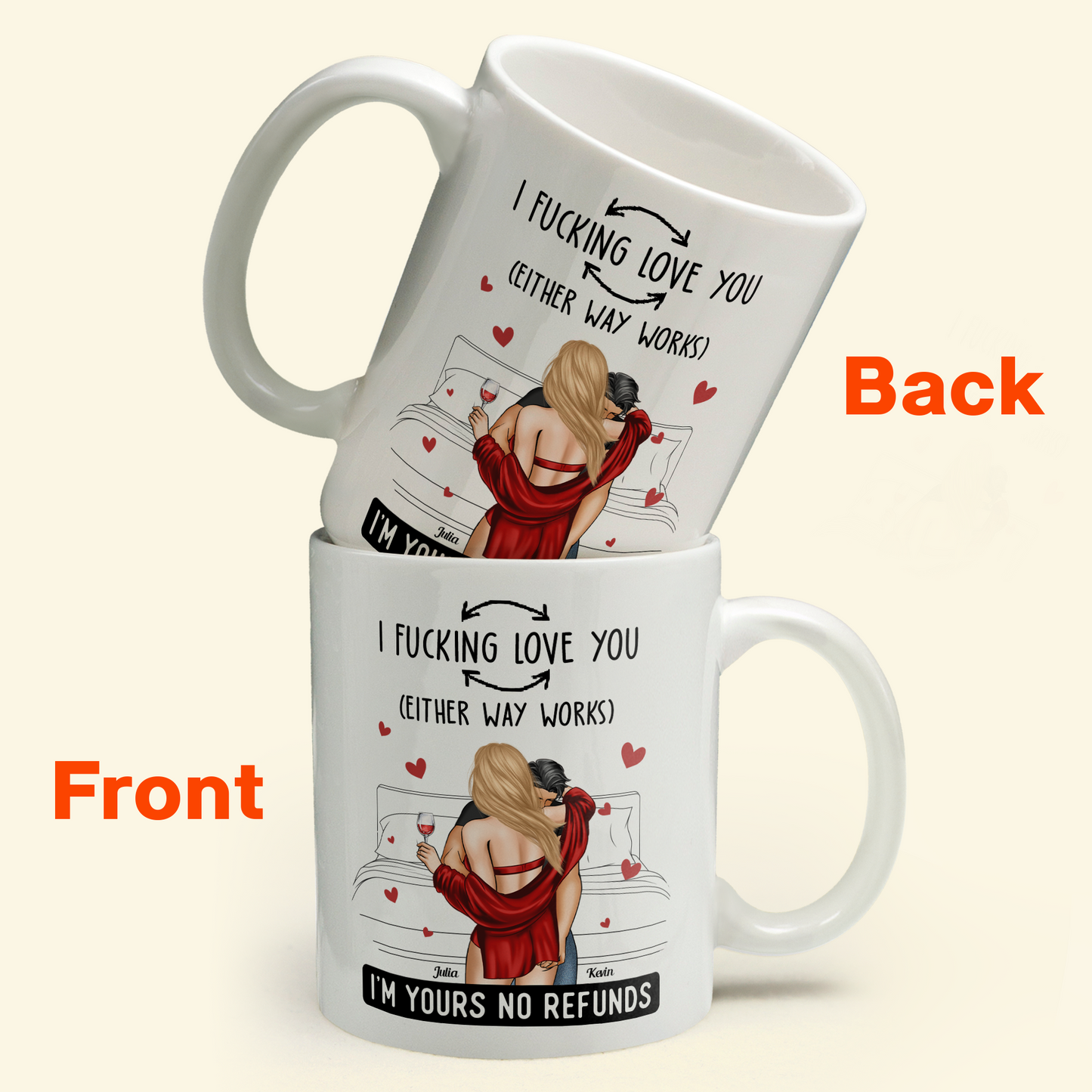 I F- Love You (Either Way Works) Love Couples - Personalized Mug