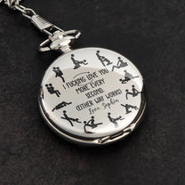 I Fcking Love You More Every Second - Personalized Pocket Watch