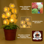 I Fcking Love You - Personalized Crochet Flower Lamp