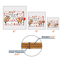 I F*cking Love You - Personalized Wooden Slider Ornament