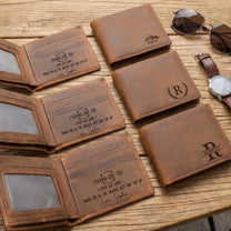 I F*cking Love You Thanks For All The Orgasms Gift For Husband, Boyfriend - Personalized Leather Wallet