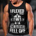 I Flexed And The Sleeves Fell Off - Custom Tank Top For Men