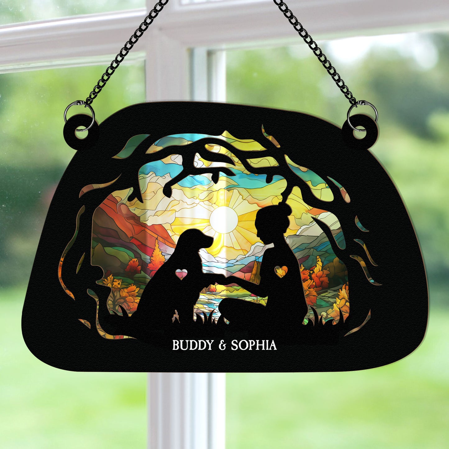 I Found A Paw - Personalized Window Hanging Suncatcher Ornament