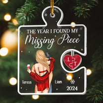 I Found My Missing Piece - Personalized Acrylic Ornament