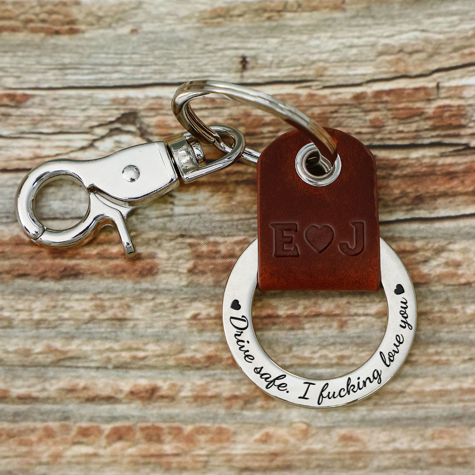 I Fucking Love You - Personalized Coordinates Keychain