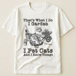 I Garden I Pet Cats - Cat Toile De Jouy Style - Personalized Shirt