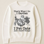 I Garden I Pet Cats - Cat Toile De Jouy Style - Personalized Shirt