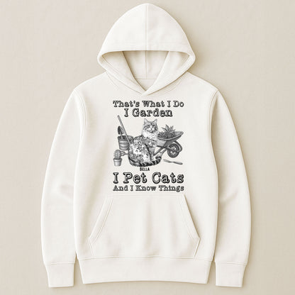 I Garden I Pet Cats - Cat Toile De Jouy Style - Personalized Shirt