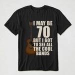 I Got To See All The Cool Bands Gift For Vintage Rock Bands Fans, Classic Guitar, Grandpa, Dad - Personalized Shirt