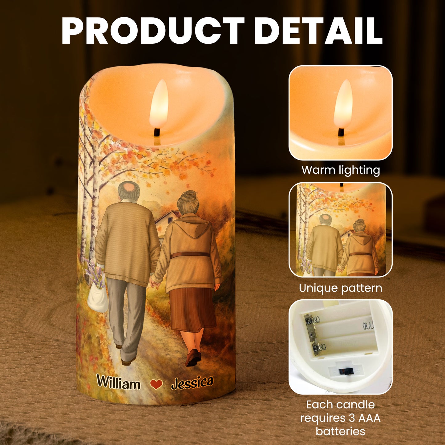 I Had You And You Had Me - Personalized LED Candle