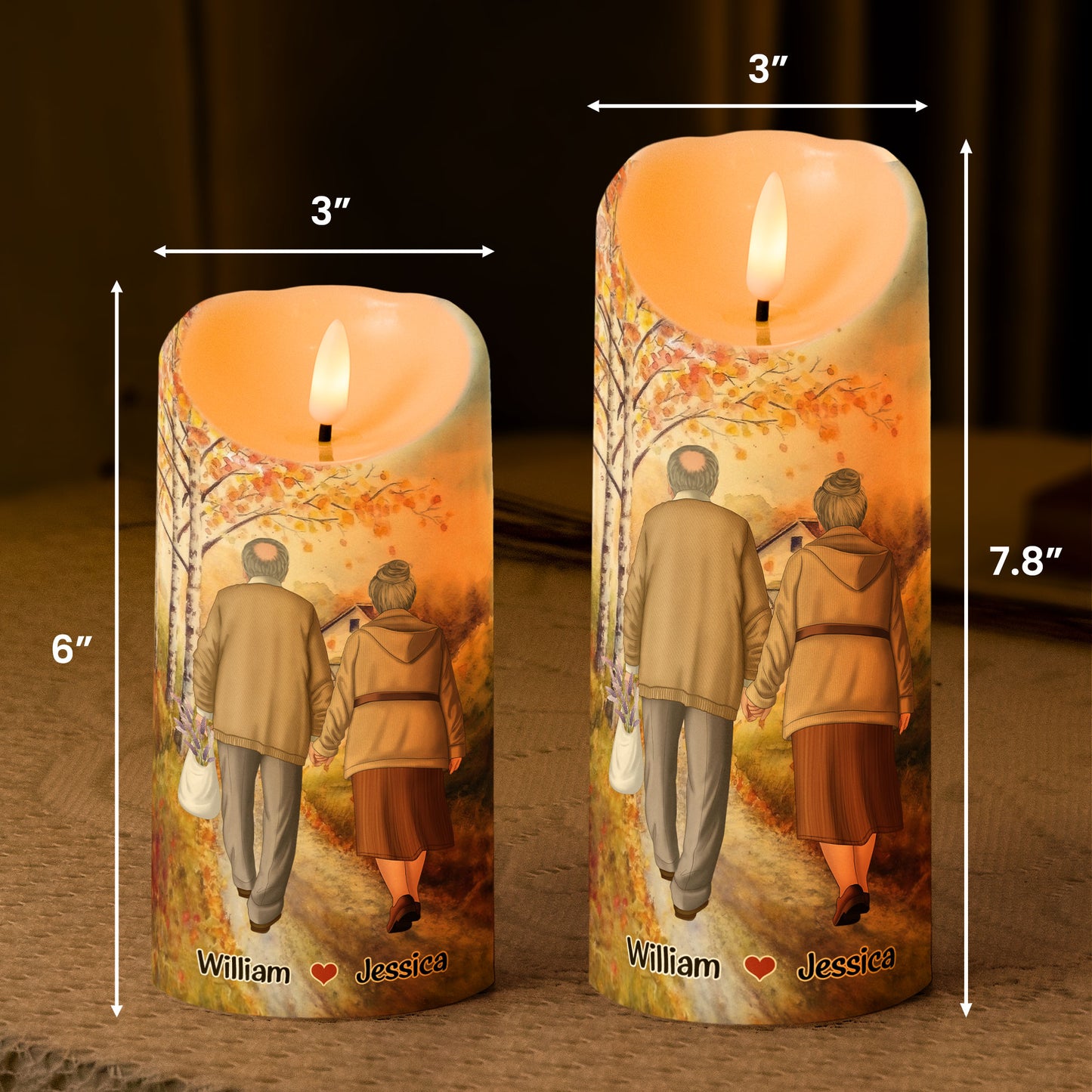 I Had You And You Had Me - Personalized LED Candle