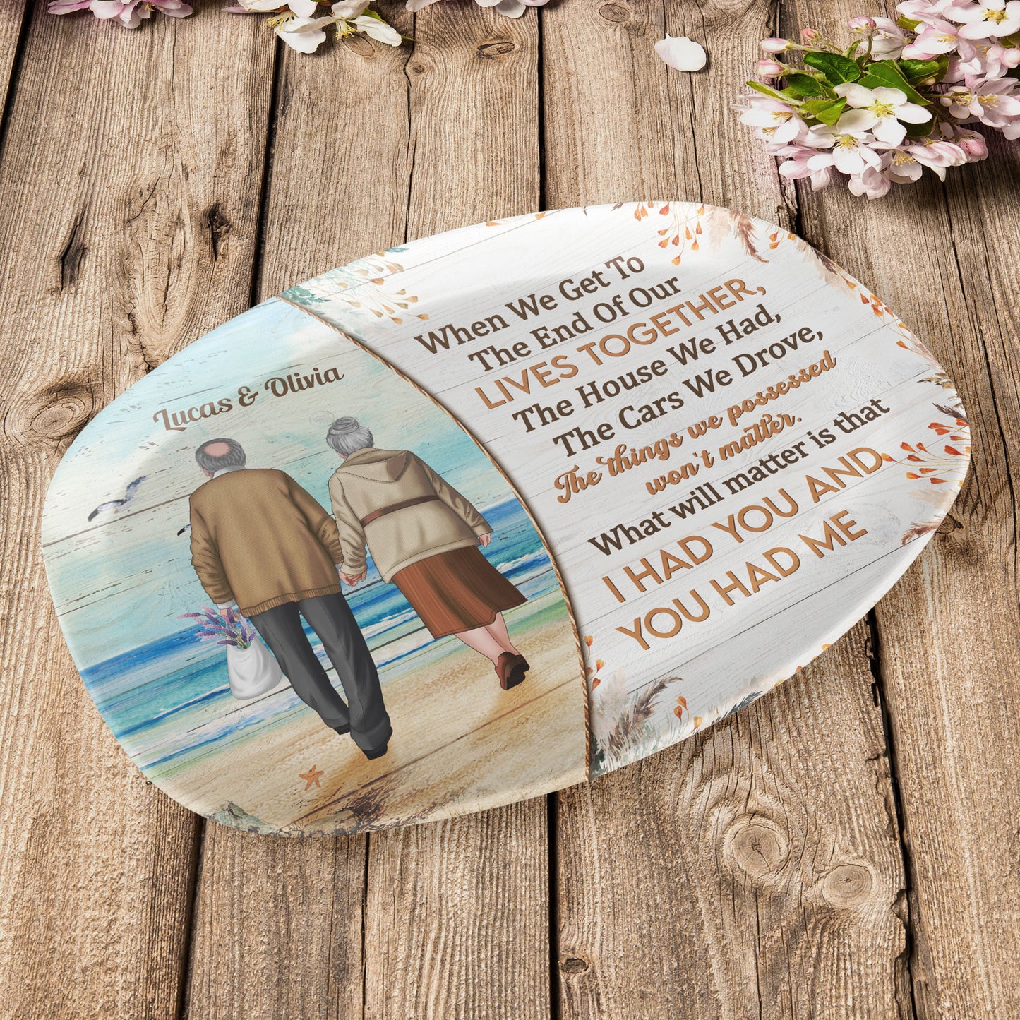 I Had You And You Had Me - Personalized Platter