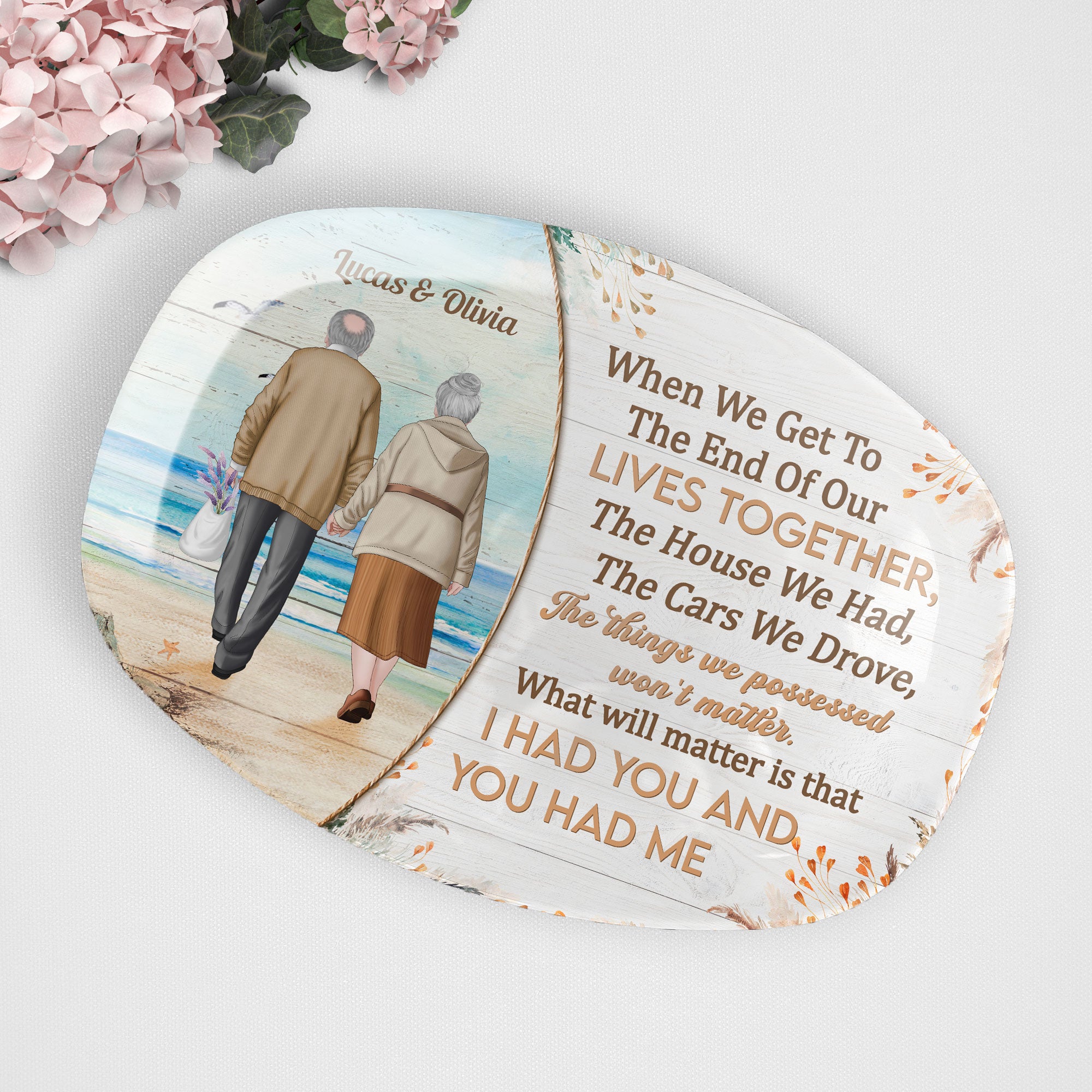 I Had You And You Had Me - Personalized Platter