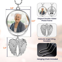 I Have An Angel Watching Over Me - Custom Angel Wings Car Hanging Photo Ornament