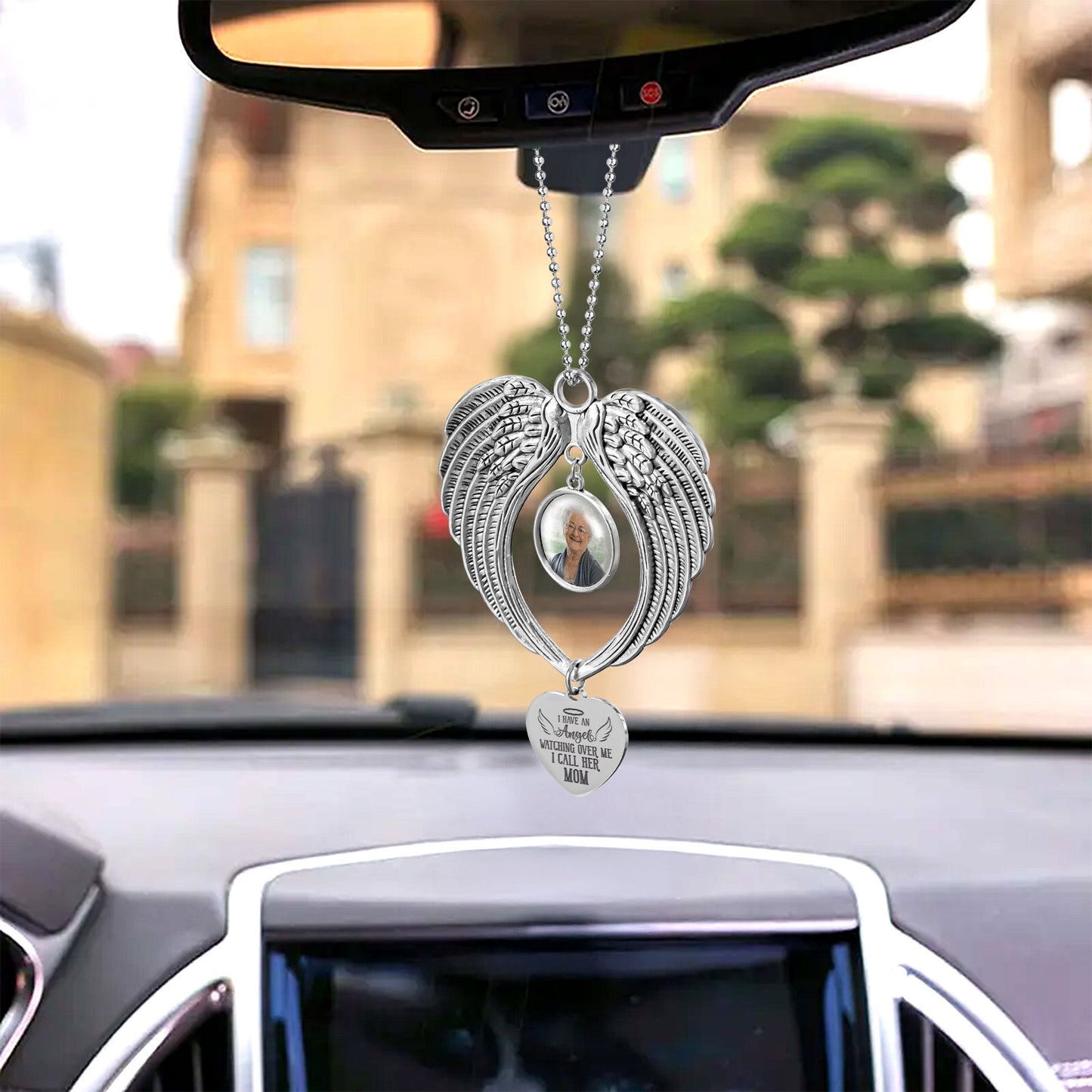 I Have An Angel Watching Over Me - Custom Angel Wings Photo Ornament