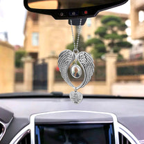 I Have An Angel Watching Over Me - Custom Angel Wings Photo Ornament