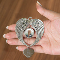 I Have An Angel Watching Over Me - Custom Angel Wings Photo Ornament