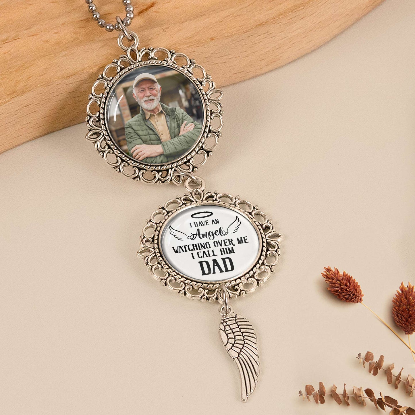 I Have An Angel Watching Over Me - Personalized Car Photo Ornament