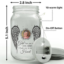 I Have You In My Heart - Personalized Photo Mason Jar Light