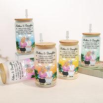 I Held You First I Loved You First - Personalized Frosted Glass Cup