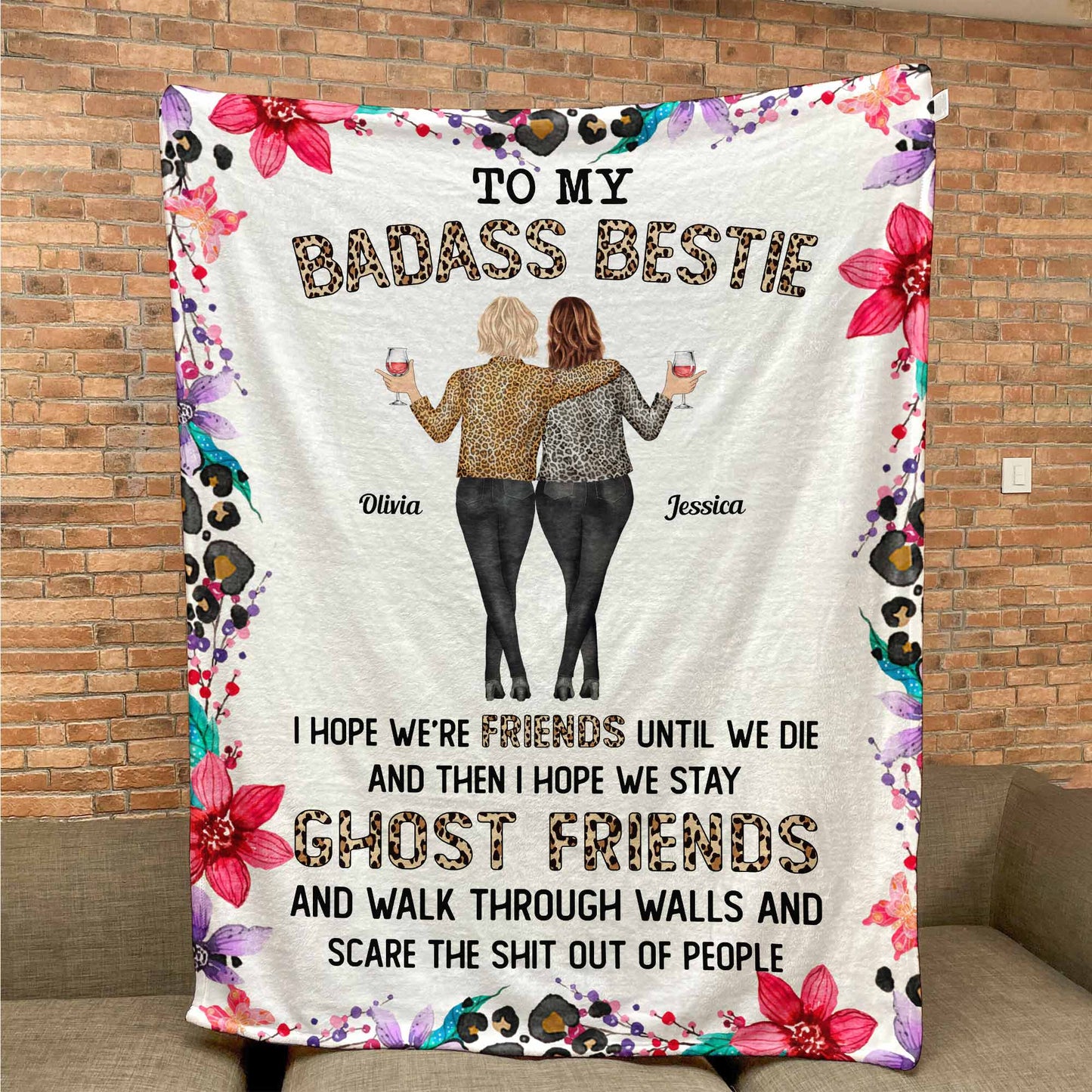 I Hope We're Friends Until We Die - Personalized Blanket