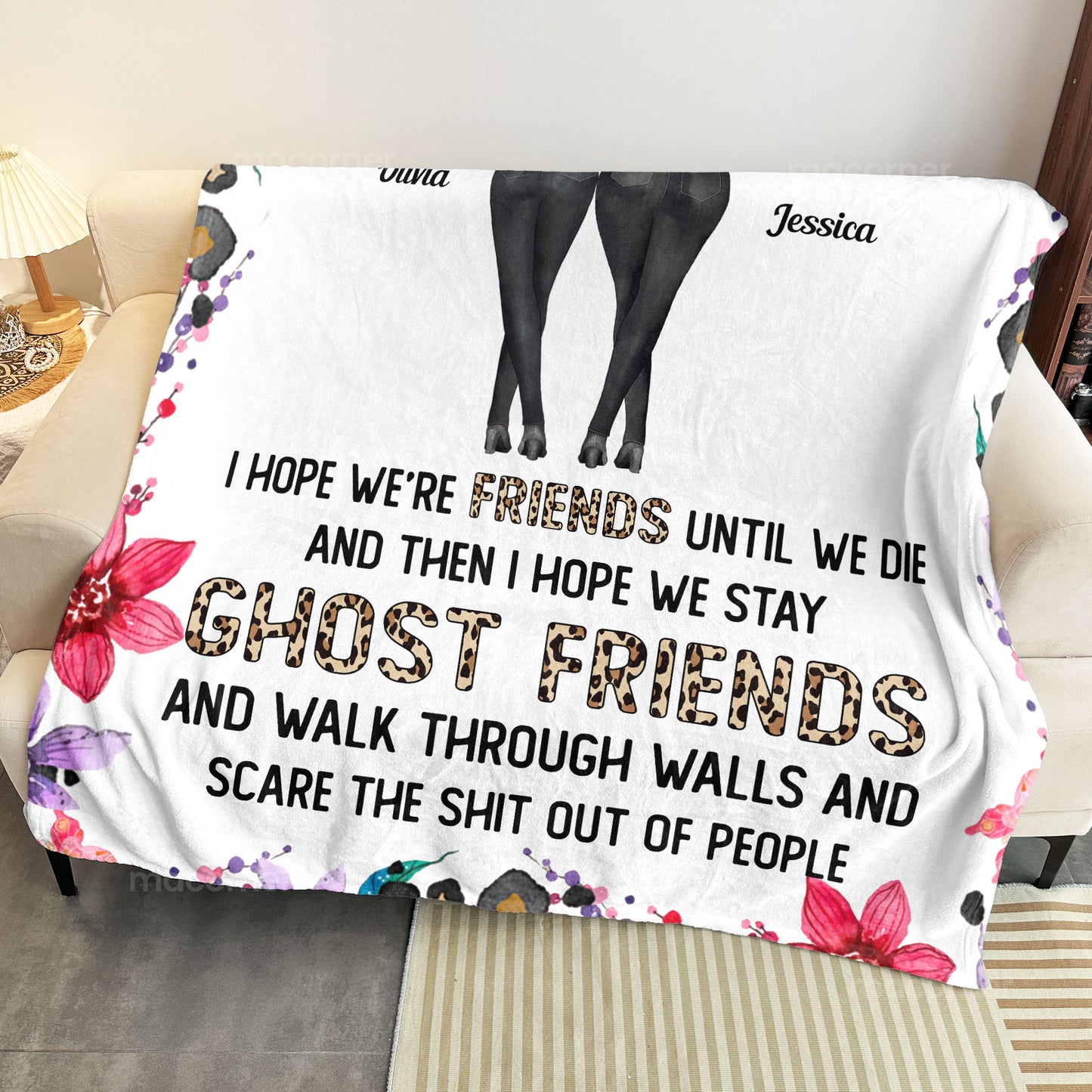 I Hope We're Friends Until We Die - Personalized Blanket