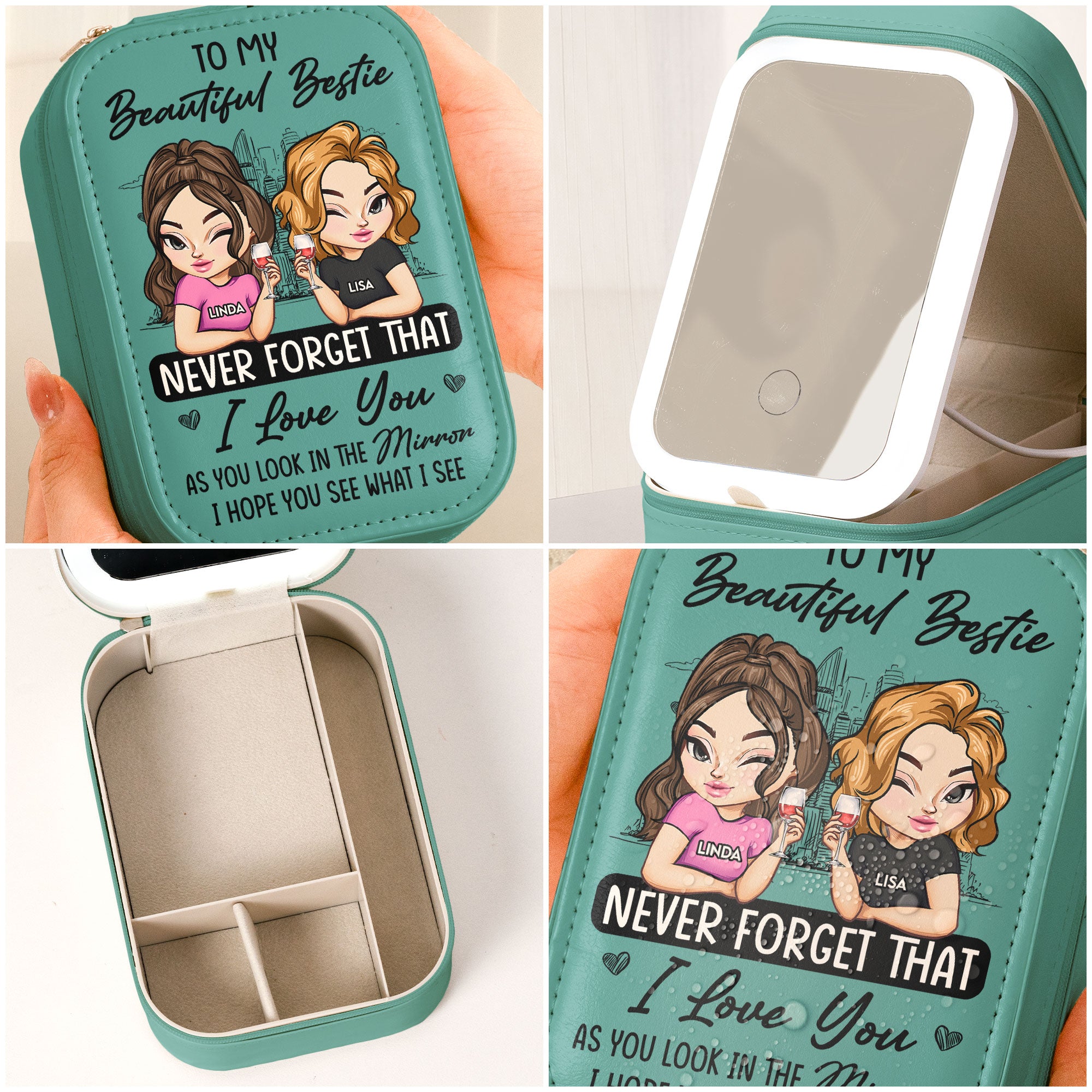 I Hope You See What I See - Custom Make Up Box With LED Mirror