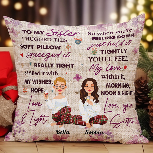 Sisters Forever - Personalized Pillow (Insert Included) – Macorner