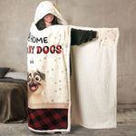 I Just Want To Hang Out With My Dog - Personalized Wearable Blanket Hoodie